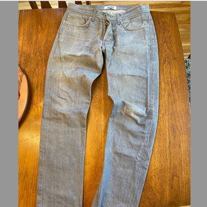 Naked and Famous Selvedge Denim Grey